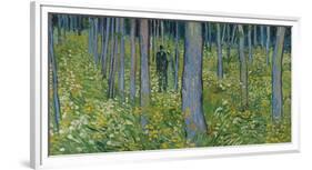 Undergrowth With Two Figures, 1890-Vincent Van Gogh-Framed Giclee Print