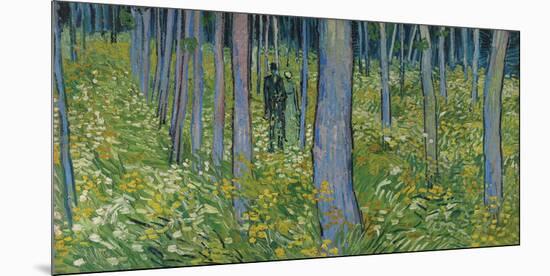 Undergrowth With Two Figures, 1890-Vincent Van Gogh-Mounted Giclee Print