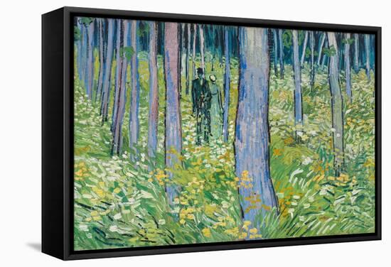 Undergrowth with Two Figures, 1890-Vincent van Gogh-Framed Stretched Canvas