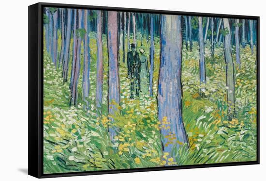 Undergrowth with Two Figures, 1890-Vincent van Gogh-Framed Stretched Canvas