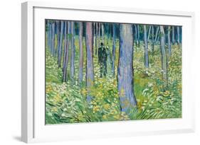 Undergrowth with Two Figures, 1890-Vincent van Gogh-Framed Giclee Print