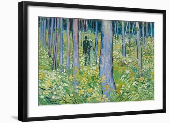 Undergrowth with Two Figures, 1890-Vincent van Gogh-Framed Giclee Print