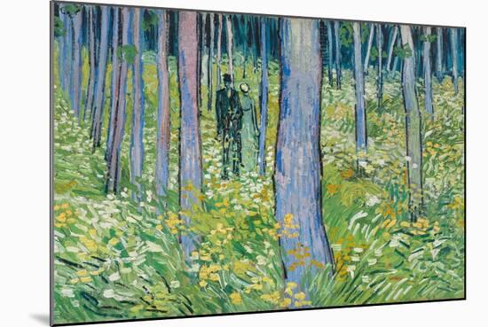 Undergrowth with Two Figures, 1890-Vincent van Gogh-Mounted Giclee Print