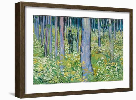 Undergrowth with Two Figures, 1890-Vincent van Gogh-Framed Giclee Print