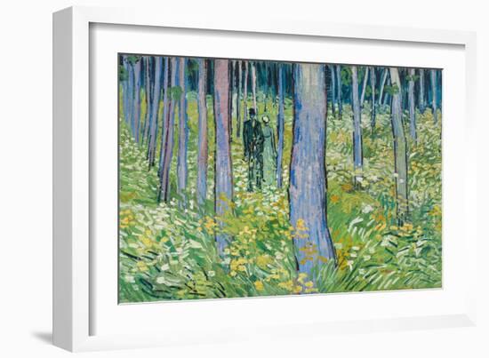 Undergrowth with Two Figures, 1890-Vincent van Gogh-Framed Giclee Print