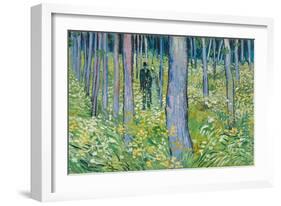 Undergrowth with Two Figures, 1890-Vincent van Gogh-Framed Giclee Print