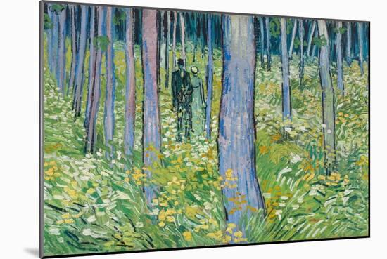 Undergrowth with Two Figures, 1890-Vincent van Gogh-Mounted Giclee Print