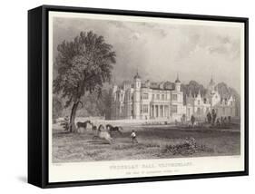 Underlay Hall in Westmoreland-Thomas Allom-Framed Stretched Canvas