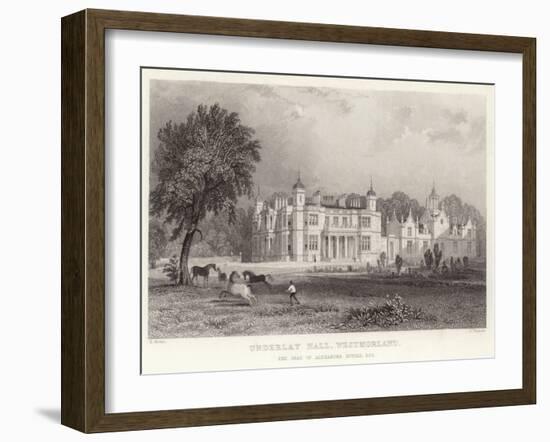 Underlay Hall in Westmoreland-Thomas Allom-Framed Premium Giclee Print