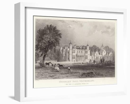 Underlay Hall in Westmoreland-Thomas Allom-Framed Giclee Print