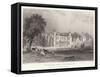 Underlay Hall in Westmoreland-Thomas Allom-Framed Stretched Canvas