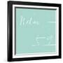 Underline Bath V Teal-Veronique Charron-Framed Art Print