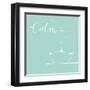 Underline Bath VI Teal-Veronique Charron-Framed Art Print