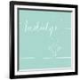 Underline Bath VII Teal-Veronique Charron-Framed Art Print