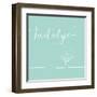 Underline Bath VII Teal-Veronique Charron-Framed Art Print
