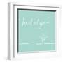 Underline Bath VII Teal-Veronique Charron-Framed Art Print