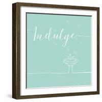 Underline Bath VII Teal-Veronique Charron-Framed Art Print