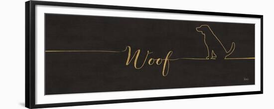 Underlined Dogs IV Black-Veronique Charron-Framed Premium Giclee Print