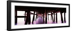 Underneath view of San Clemente Pier, San Clemente, Orange County, California, USA-null-Framed Photographic Print