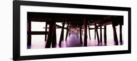 Underneath view of San Clemente Pier, San Clemente, Orange County, California, USA-null-Framed Photographic Print