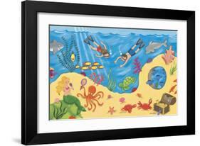 Undersea Fun-Sophie Harding-Framed Art Print