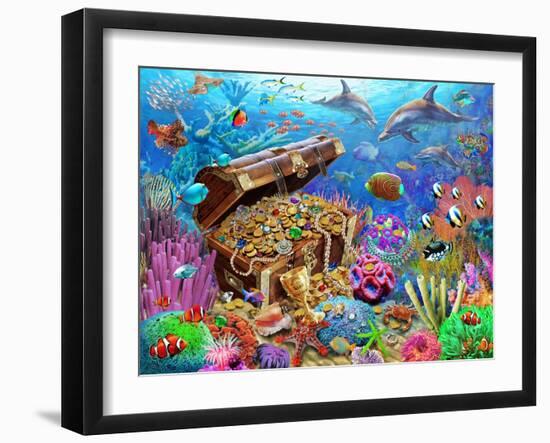 Undersea Treasure-Adrian Chesterman-Framed Art Print