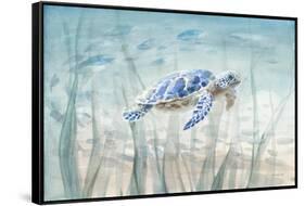 Undersea Turtle-Danhui Nai-Framed Stretched Canvas