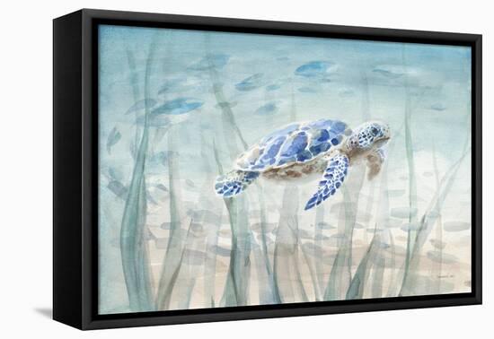 Undersea Turtle-Danhui Nai-Framed Stretched Canvas