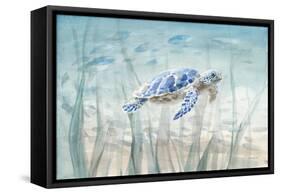 Undersea Turtle-Danhui Nai-Framed Stretched Canvas