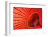 Underside of Red Japanese Parasol-Sam Chadwick-Framed Photographic Print