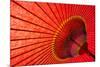 Underside of Red Japanese Parasol-Sam Chadwick-Mounted Photographic Print