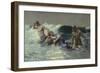 Undertow, 1886 (Oil on Canvas)-Winslow Homer-Framed Giclee Print