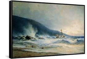 Undertow Near Cap Saint Martin-null-Framed Stretched Canvas