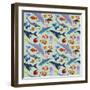 Underwater Adventure Pattern II-Regina Moore-Framed Art Print