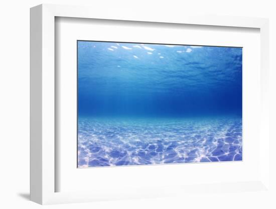 Underwater Background in the Sea-Rich Carey-Framed Photographic Print