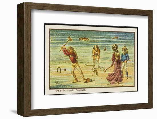 Underwater Croquet-Jean Marc Cote-Framed Photographic Print