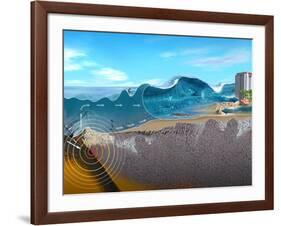 Underwater Earthquake And Tsunami-Jose Antonio-Framed Photographic Print