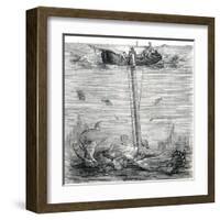 Underwater Explorer-null-Framed Art Print