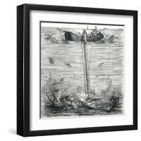 Underwater Explorer-null-Framed Art Print