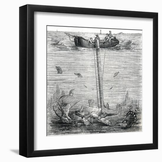 Underwater Explorer-null-Framed Art Print