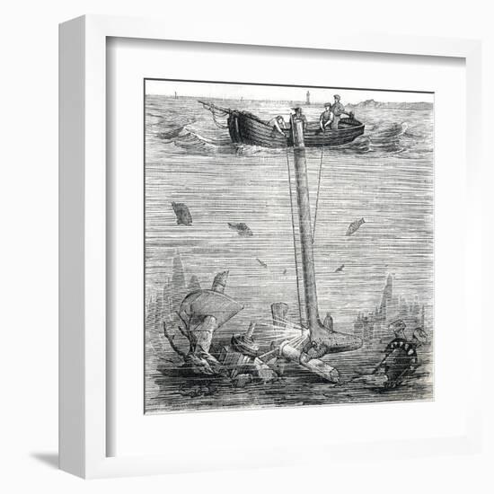 Underwater Explorer-null-Framed Art Print