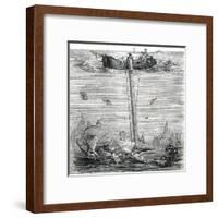 Underwater Explorer-null-Framed Art Print