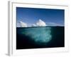 Underwater Image of Icebergs Floating Near Face of Jakobshavn Isfjord, Ilulissat, Greenland-Paul Souders-Framed Photographic Print