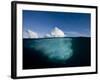 Underwater Image of Icebergs Floating Near Face of Jakobshavn Isfjord, Ilulissat, Greenland-Paul Souders-Framed Photographic Print