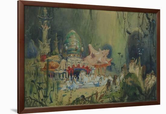 Underwater Kingdom. Stage Design for the Opera Rusalka by A. Dargomyzhsky, 1884-Viktor Mikhaylovich Vasnetsov-Framed Giclee Print