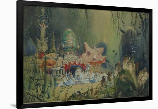 Underwater Kingdom. Stage Design for the Opera Rusalka by A. Dargomyzhsky, 1884-Viktor Mikhaylovich Vasnetsov-Framed Giclee Print