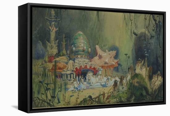 Underwater Kingdom. Stage Design for the Opera Rusalka by A. Dargomyzhsky, 1884-Viktor Mikhaylovich Vasnetsov-Framed Stretched Canvas