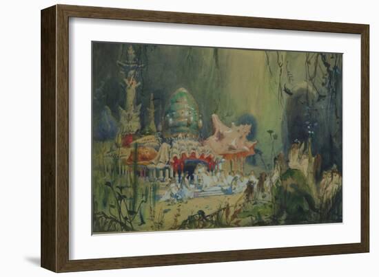 Underwater Kingdom. Stage Design for the Opera Rusalka by A. Dargomyzhsky, 1884-Viktor Mikhaylovich Vasnetsov-Framed Giclee Print