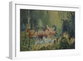 Underwater Kingdom. Stage Design for the Opera Rusalka by A. Dargomyzhsky, 1884-Viktor Mikhaylovich Vasnetsov-Framed Giclee Print