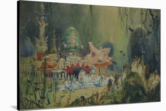 Underwater Kingdom. Stage Design for the Opera Rusalka by A. Dargomyzhsky, 1884-Viktor Mikhaylovich Vasnetsov-Stretched Canvas